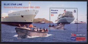 [HipG915] Pitcairn islands 2003 : Boat Good sheet very fine MNH
