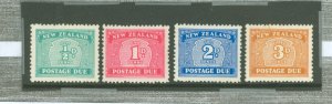 New Zealand #J22-J25v Unused Single (Complete Set)