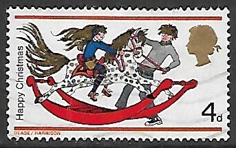 Great Britain # 572 - Children on Rocking Horse - used....{Blw2}