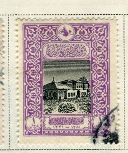 TURKEY; 1916 early Old Post Office issue fine used 1Pi. value