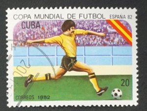 CUBA Sc# 2473  WORLD CUP SOCCER football Spain 20c 1982 used cto