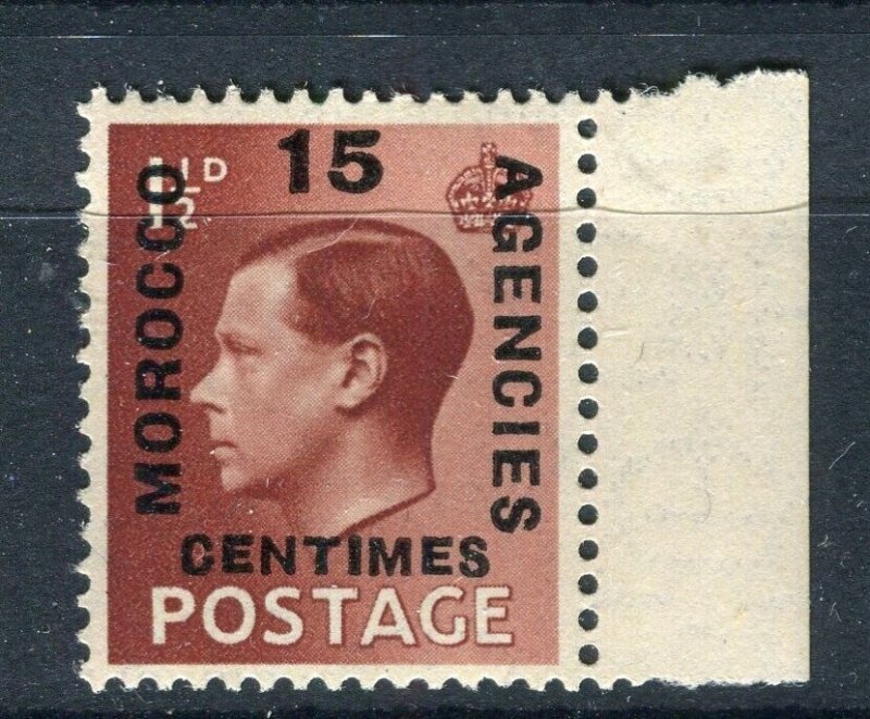 MOROCCO AGENCIES; 1936 early Ed VIII surcharged issue Mint hinged 15c.