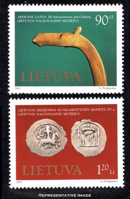 Lithuania Scott 579-580 Mint never hinged.