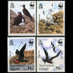 ASCENSION 1990 - Scott# 483-6 WWF-Frigate Birds Set of 4 NH