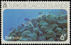 Turks & Caicos Islands #307-310, Complete Set(4), 1975, Marine LIfe, Never Hi...