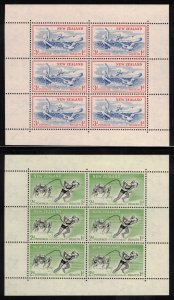 NEW ZEALAND 1957 Health Sheets; Scott B52a-53a, SG 762b; MNH