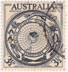 Australia - 1954 Aust. Antarctic Research 3 1/2d- Used SG279