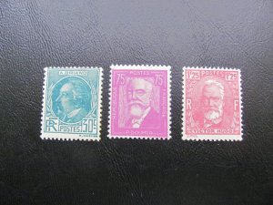 FRANCE MNH 1933 SC 291-3 HUGO SET VF/XF $110 (100)