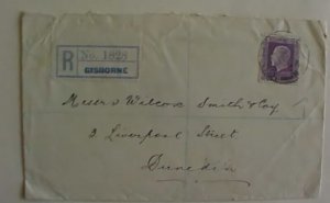 NEW ZEALAND REGISTERED GISBORNE CIRCA 1913