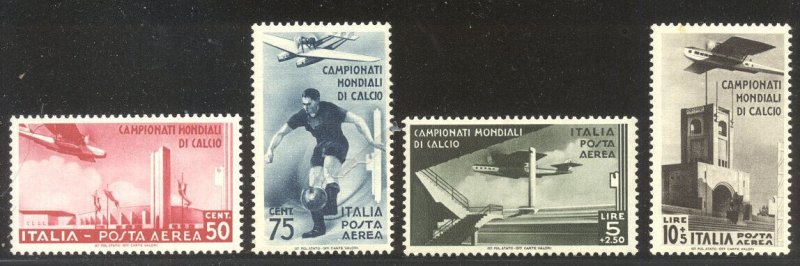 ITALY #C62-65 Mint NH - 1934 Soccer Set