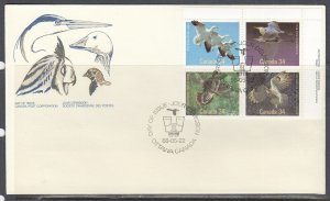 Canada Scott 1098a UR Pl Blk FDC - Birds