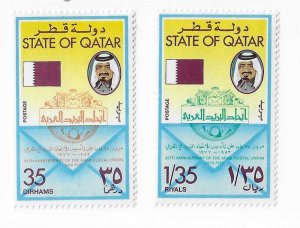 Qatar Sc #517-518  set of 2 NH VF