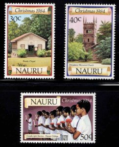 NAURU Scott 300-302  MNH** Christmas 1984 set