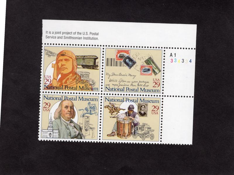 2782a National Postal Museum, MNH UR-PB/4, CV $2.50