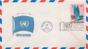 United Nations, First Day Cover, Postal Stationery