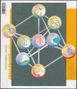 Belgium stamp Science foil-sheet MNH 2007 Mi 3749-3757 WS193464