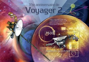 BURUNDI - 2012 - Voyager 2 - Perf Souv Sheet - Mint Never Hinged