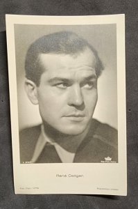Vintage Germany Photo postcard Film Movie actor RENE DELTGEN Post card