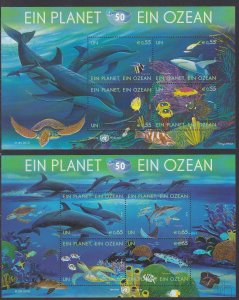 471-72 United Nations Vienna One Planet, One Ocean MNH