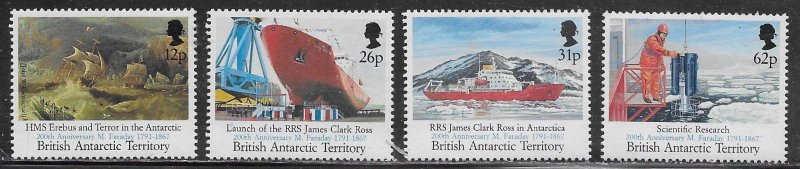 British Antarctic Territory Scott #'s 188 - 191 MNH