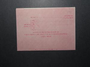 India Armed Forces Aerogramme Letter Unused / Red - Z11646