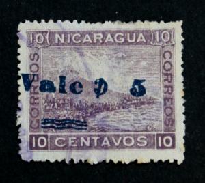 Nicaragua #175c Used Inverted Cents 1905