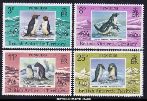 British Antarctic Territory Scott 72-75 Unused hinged.