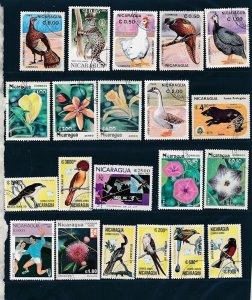 D397876 Nicaragua Nice selection of VFU (CTO) stamps