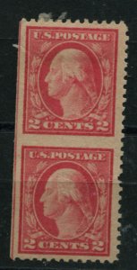 USA  499C  PAIR  HAS TINY THIN AND SOME PAPER STUCK