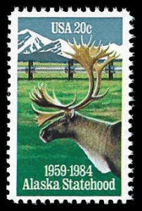 PCBstamps   US #2066 20c Alaska Statehood, MNH, (21)