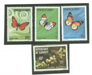 Djibouti #473/501/511-512 Mint (NH) Single (Butterflies) (Flora)