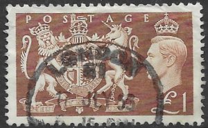 GB  289  1951   1 £   VF  Used