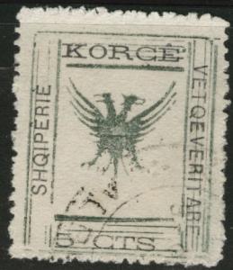 Albania Shqiperise Scott 57 double eagle 1917 CV$6.25