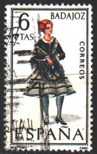 Spain. 1967. 1690. Folk costumes. USED.