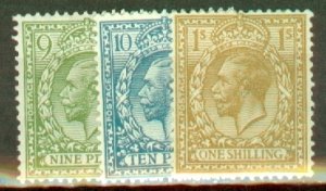 IT: Great Britain 187a, 188-200 mint CV $98; scan shows only a few