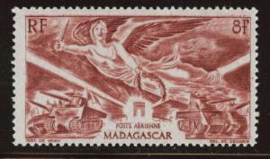 Madagascar Malagasy Scott C44 MH*  1946 airmail