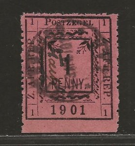 TRANSVAAL SC# 196 (SG#25j)   NO PERIOD AFTER DATE   FVF/CTO