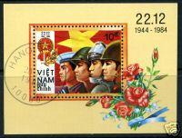 VIET NAM Sc# 1501 USED CTO VF Souvenir Sheet People Army 