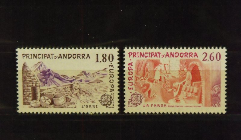9542   Fr. Andorra   MNH # 307, 308                           CV$ 3.25