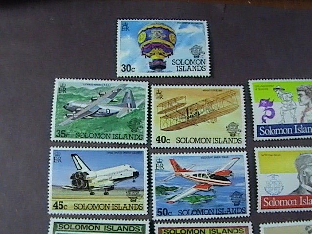 SOLOMON ISLANDS # 481-501 -MINT/NEVER HINGED-- 4 COMPLETE SETS-------1982-83