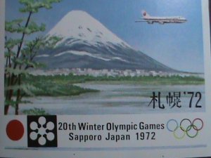 ​AJMAN STAMP 1972  20TH WINTER OLYMPIC GAMES SAPPORO JAPAN'72-IMPERF MNH: S/S