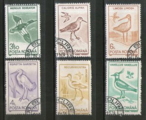 Romania 1991 Birds Wildlife 6v Cancelled # 356