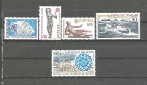 France  1412 , 1413 , 1414 , 1415 , 1416 ,  Mint, never hinged