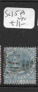 MALAYA STRAITS SETTLEMENTS (PP0605B) QV  12C  SG 15A   VFU