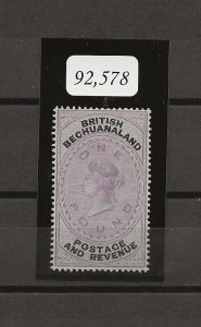 BECHUANALAND 1887 SG 20 MINT Cat £900. CERT