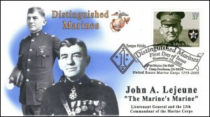AO-3961-1, 2005, Distinguished Marines, John A. Lejeune, FDC, Add On Cachet, SC