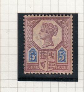 1887-1900 5D DULL PURPLE/BLUE MINT NO GUM PLATE 1?