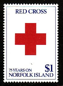 Norfolk Is.-Sc#461- id8-unused hinged set-Red Cross-1989-