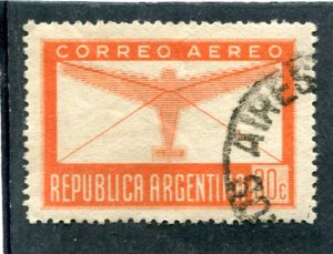 Argentina Republic 1942 PLANE Early Issue Used 30c.Scott # 50