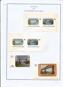 STAFFA - 1982 - Bridges - Sheets - Mint Light Hinged - Private Issue